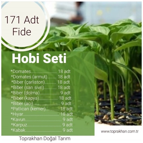 Hobi Sebze Fide Seti 171 Adet 15 Nisan Pazartesi İtibari İle Teslimatlar Başlayacaktır.